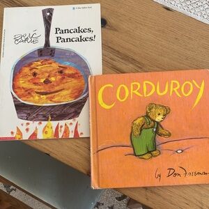 Corduroy by Freeman and Pancakes Pancakes by‎ Carle Children’s Books Preloved